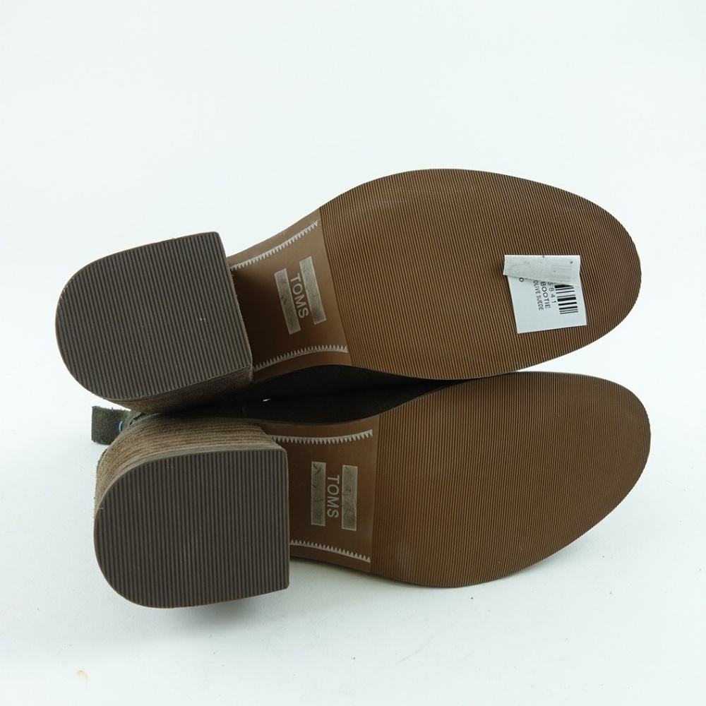 TOMS Women Tarmac Olive Suede Esme Booties R14S11 - Picture 6 of 7